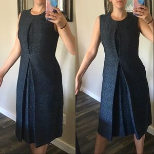 NWT $2,300 Calvin Klein wool Origami fold dress